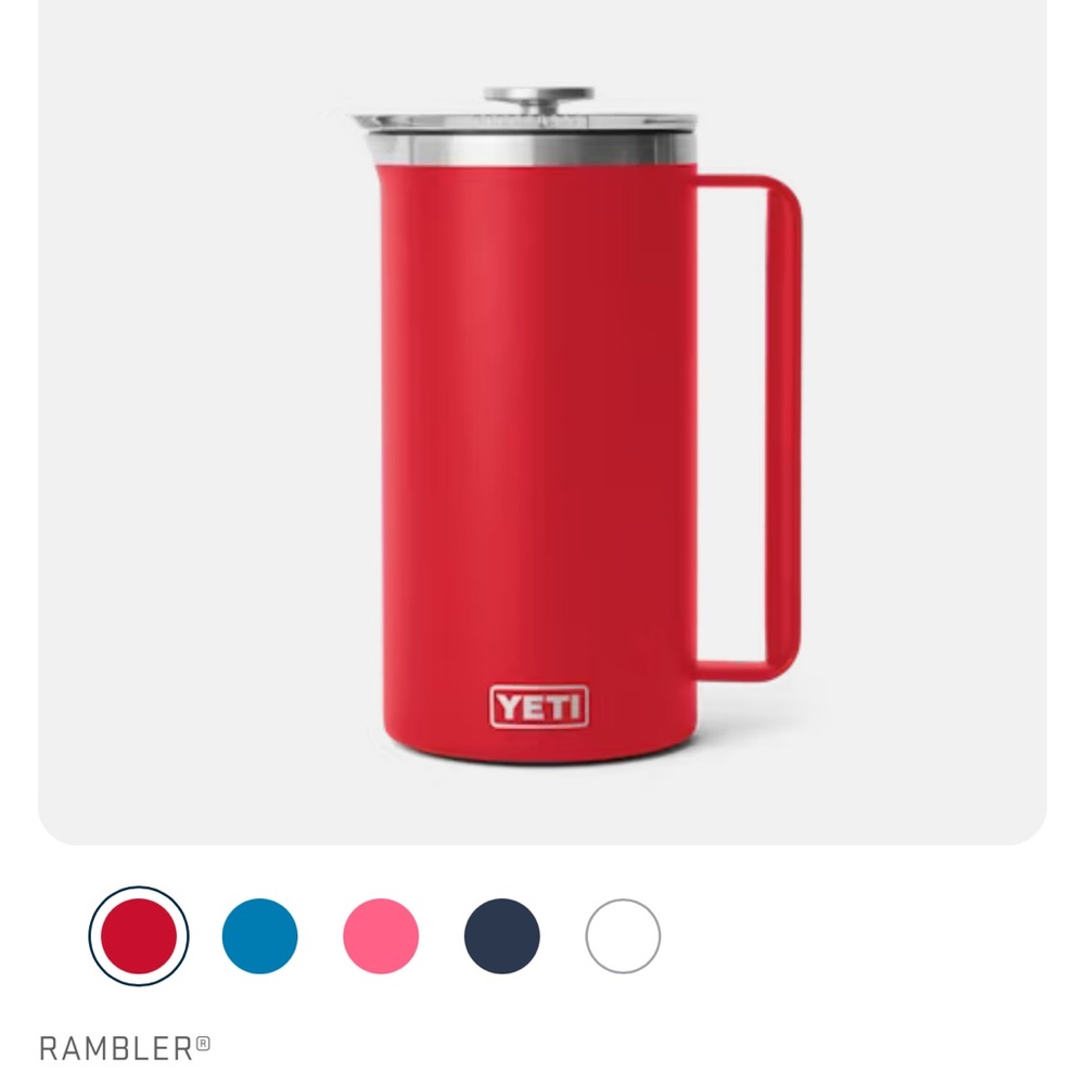 Yeti Rambler 64 oz French Press with Durasip Ceramic Lining